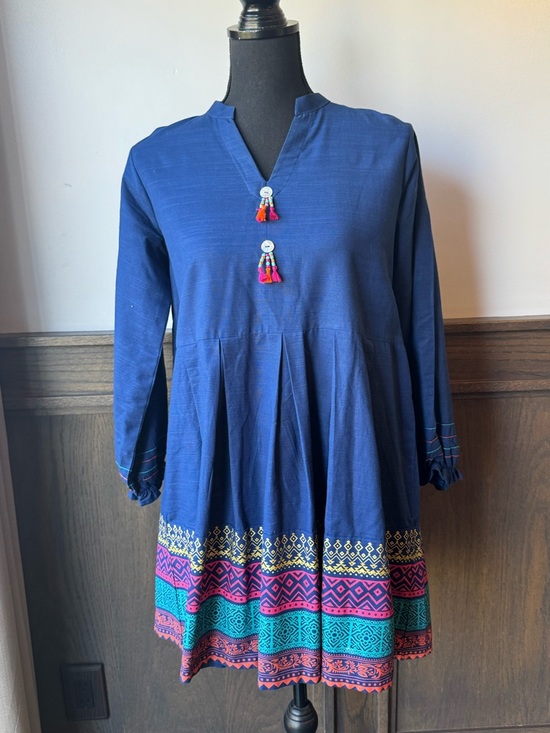 Screenery Dresses & Skirts - Screenery Bonanza Satrangi Blue Boho Chic dress 10